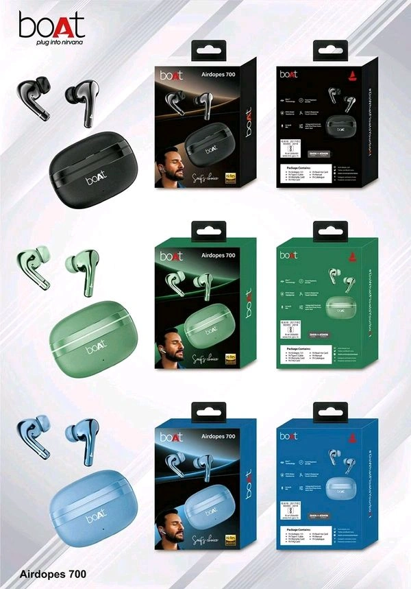Boat Airdopes 700 – Premium Wireless Earbuds with 6+ Hours Battery Backup - Periwinkle