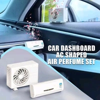 Mini Split AC Style Car Air Freshener – Lavender Scent (1+1 Combo Pack) - White