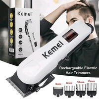 Kemei 🪒KM-809A Rechargeable Hair Trimmer – Pro Grooming at Home - White