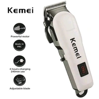 Kemei 🪒KM-809A Rechargeable Hair Trimmer – Pro Grooming at Home - White
