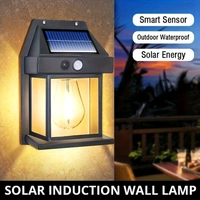 Indian Stuff  Solar Sensor LED Lamp 3 Modes - Black