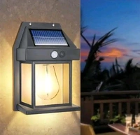 Indian Stuff  Solar Sensor LED Lamp 3 Modes - Black