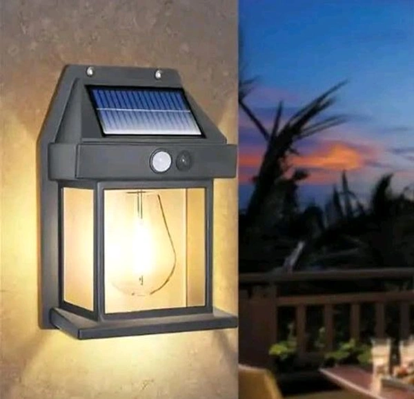 Indian Stuff  Solar Sensor LED Lamp 3 Modes - Black