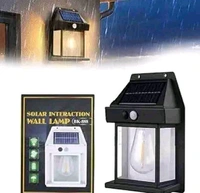 Indian Stuff  Solar Sensor LED Lamp 3 Modes - Black