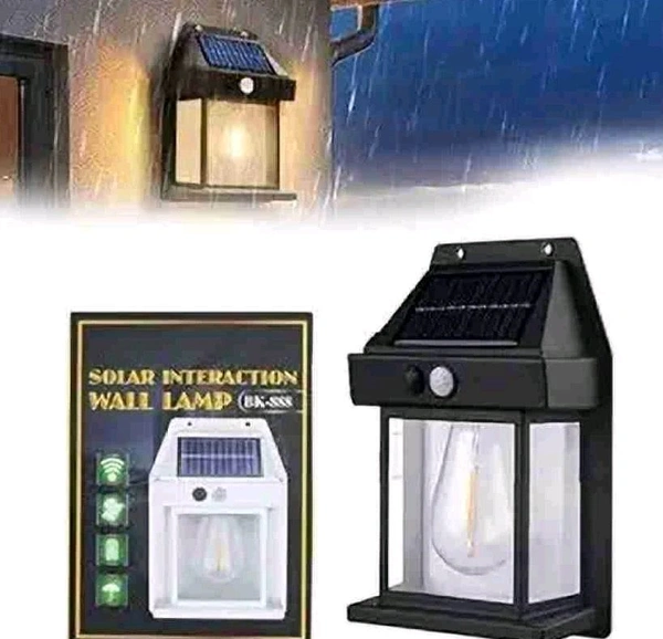 Indian Stuff  Solar Sensor LED Lamp 3 Modes - Black