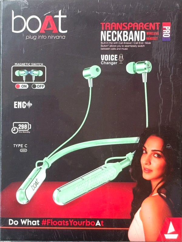 Boat Neckband Magnet On-Off Voice Change  - Snowy Mint