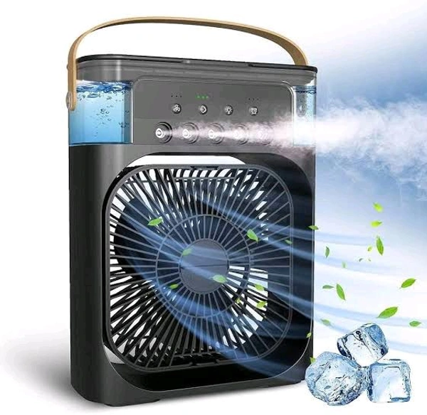 Air Cooler & Humidifier Fan – 600ml Mist Fan with 3 Speed Modes