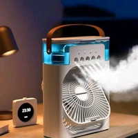 Air Cooler & Humidifier Fan – 600ml Mist Fan with 3 Speed Modes