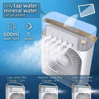 Air Cooler & Humidifier Fan – 600ml Mist Fan with 3 Speed Modes