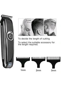 Geemy GM-6050 Professional Hair Trimmer – Precision Cutting & Grooming - Silver