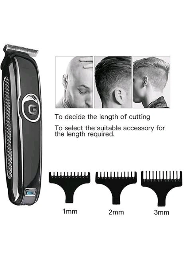 Geemy GM-6050 Professional Hair Trimmer – Precision Cutting & Grooming - Silver