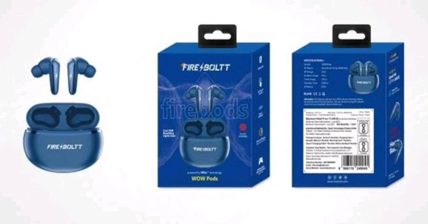 Boat Fireboltt Bluetooth Earbuds  - Black