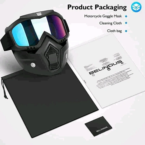 Indian Stuff Bike Mask Dust and Safety protection - Black