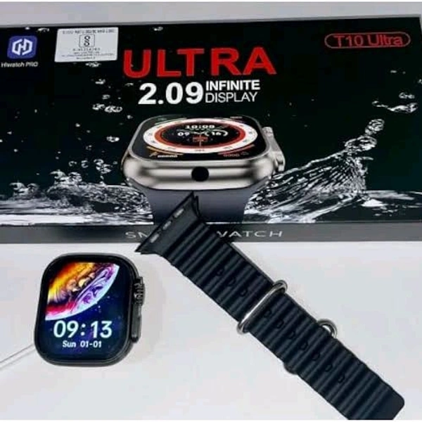 Hiwatch Pro T0 Ultra Smart Watch  - Black
