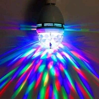 360 Degree LED Crystal Rotating Bulb  - White