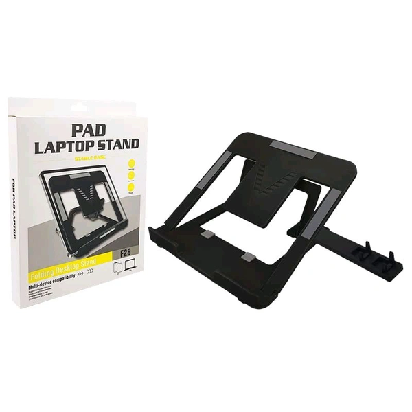 Indian Stuff Laptop Stand + Mobile Stand – Enhance Your Workspace - Black