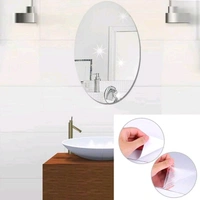 Self-Adhesive Mirror Unbreakable Sticker - White