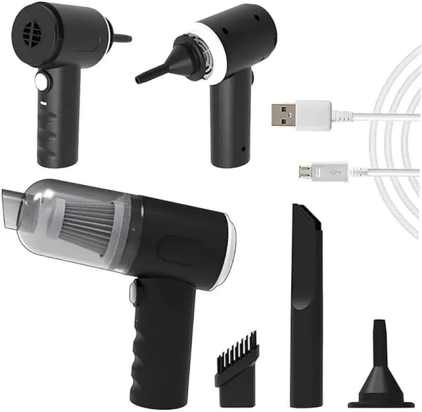 3 In 1 Car Vaccum Cleaner  - Black