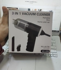 3 In 1 Car Vaccum Cleaner  - Black