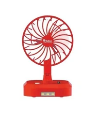 Soroo Cooling Fan 8inch Chargeable with LED Light - Red