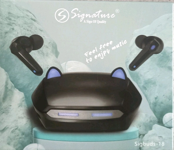 Signature Sigbuds 18 Bluetooth Earbuds   - Free Size, White