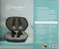 Signature Sigbuds 18 Bluetooth Earbuds   - Free Size, White