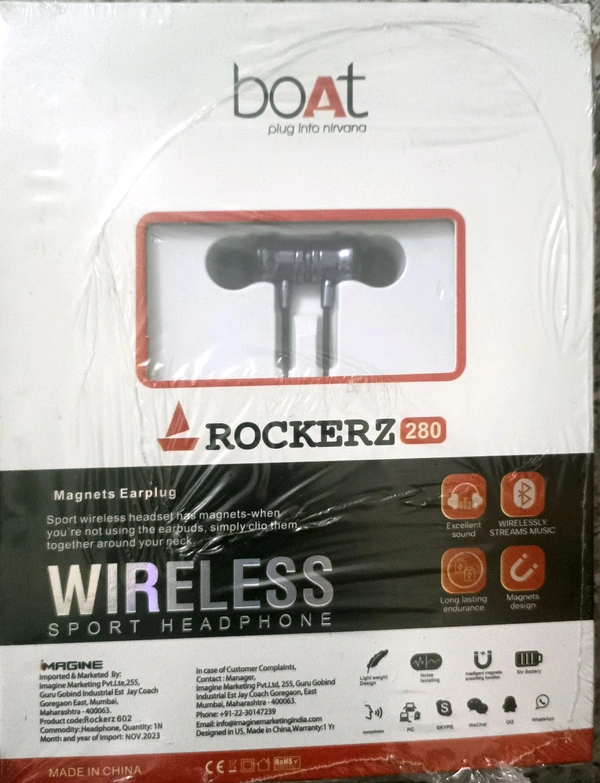 Boat Rockerz Wireless 260hrs Neckband  - Black