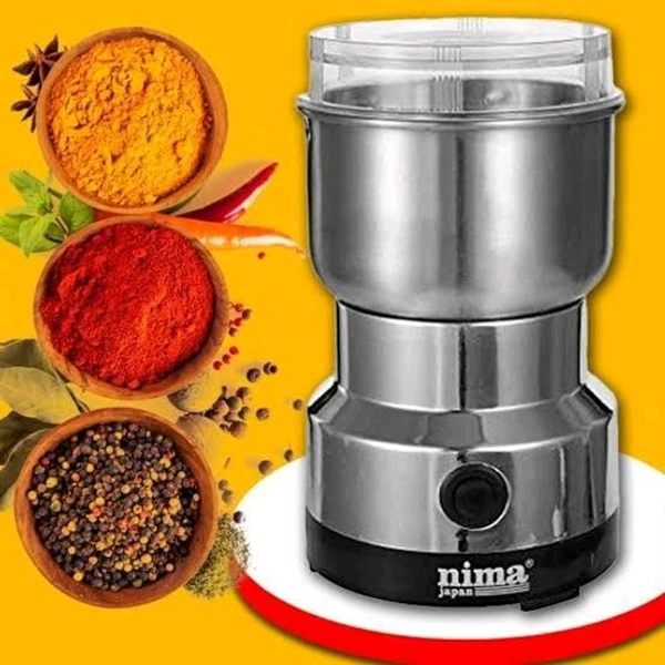 Nima Stainless Steel Electric Dry Grinder – Multipurpose Masala & Coffee Grinder