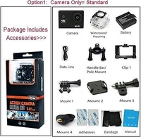 Full HD 1080p Sports Action Waterproof Camera  - Black