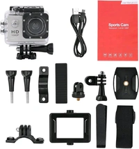 Full HD 1080p Sports Action Waterproof Camera  - Black