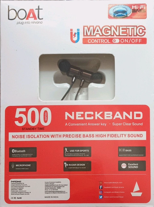 Boat Nirvana 605 Bluetooth Neckband 
