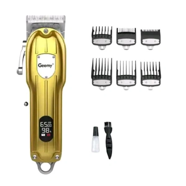 Geemy ✂️ GEEMY GM-6716 Professional Hair Trimmer - Gold
