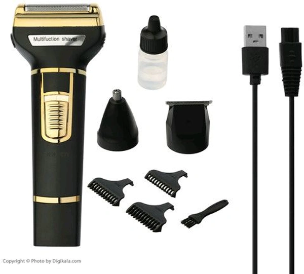 Geemy ✂️ GEEMY GM-6691 3-in-1 Professional Hair Trimmer & Shaver - Black