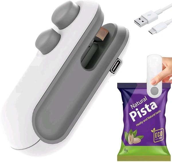 ✂️ Portable Mini Bag Sealer – USB Rechargeable Food Packet Sealing Machine
