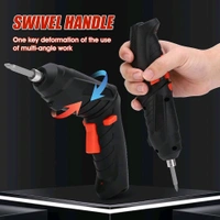 MZ 🔧 46-in-1 Rechargeable Cordless Screwdriver Drill Machine Set - Black