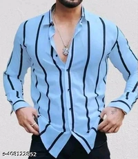 Catalog Name:*Classic Latest Men Shirts*
Fabric: Lycra
Sleeve Length: Long Sleeves
Pattern: Striped
Net Quantity (N): 1
Sizes:
S (Chest Size: 38 in, Length Size: 28 in) 
M (Chest Size: 40 in, Length Size: 28.5 in) 
L (Chest Size: 42 in, Length Size: 29 in) 
XL (Chest Size: 44 in, Length Size: 30 in) 

Dispatch: 2 Days

 - White, S M L XL