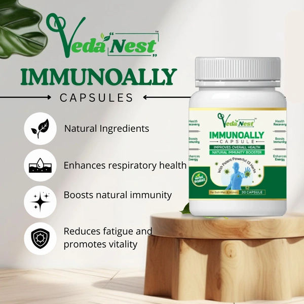 Vedanest Immunoally Capsule for Immunity Booster 30 Count (Buy 1 and Get 1)