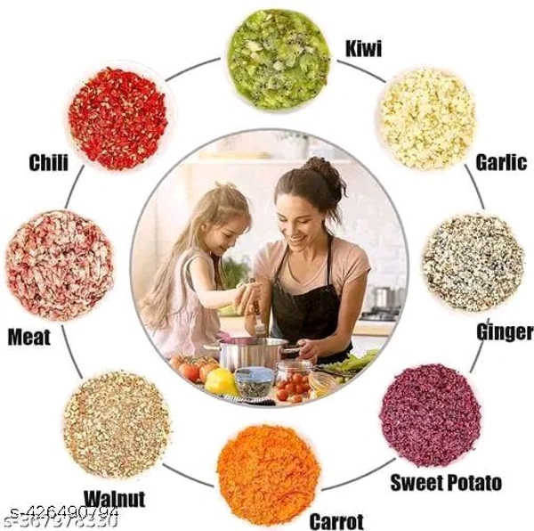 800ML Manually Handy Chopper Mixer Cut For Vegetable Crush Chopper 
