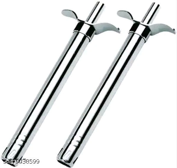 Stainless Steel Electronic Gas Lighter, (Pack Of 2) (COMBO OFFER BUY 1 GET 1 FREE)