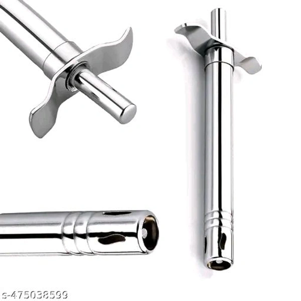 Stainless Steel Electronic Gas Lighter, (Pack Of 2) (COMBO OFFER BUY 1 GET 1 FREE)