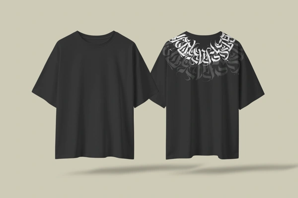 CHITRAVÉ CLOTHING (Shadow Script Oversized T-Shirt) - XL