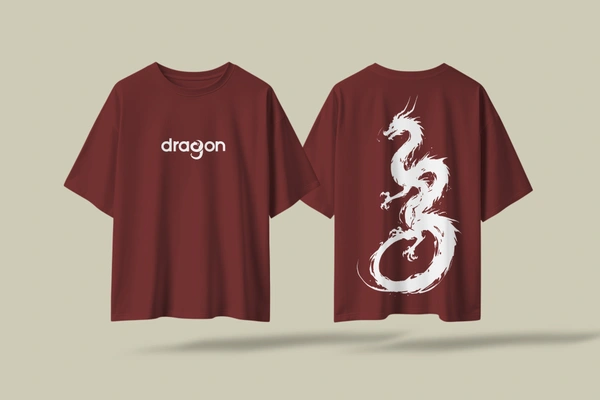 CHITRAVÉ CLOTHING (Dragon Spirit Oversized T-Shirt) - XL
