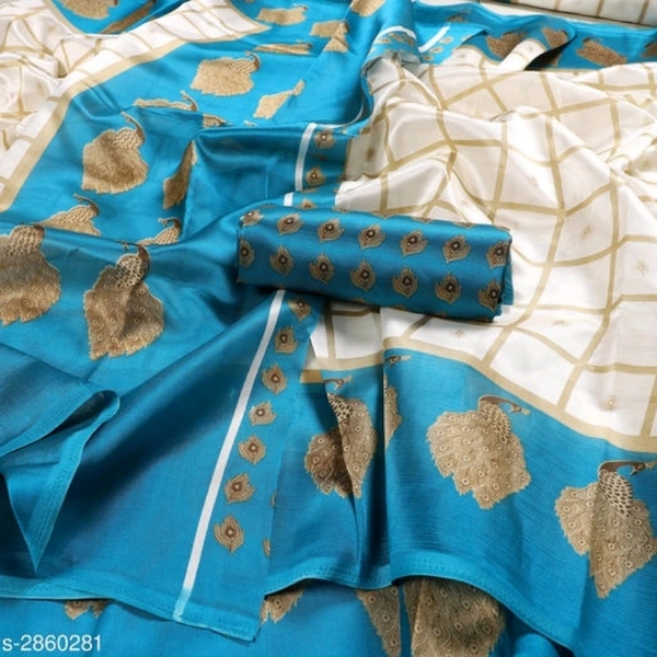Kanchan Elegant Art Silk Sarees  - New Blu