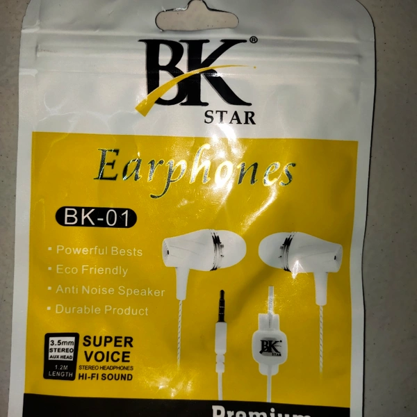 Bk Start Earphone 50/- - White