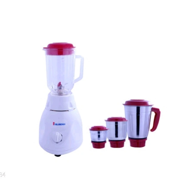 BluBerry Advanve mixer grinder with four stainless steel - Cash on delivery, Pay on delivery, Free Size, White