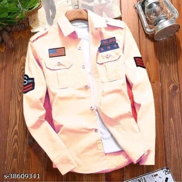 Trendy Sensational Men Shirts - L, Red, 7 days Replenishment