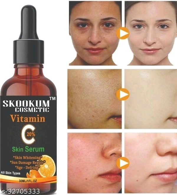 Skookum Vitamin C & E Face serum- For Anti Aging 