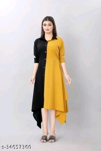 Pretty Partywear Women Dresses - White And bleck, S
