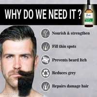 Premium Gentle Beard Oil & Wax - Free size, 7 days Replacement