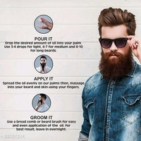Premium Gentle Beard Oil & Wax - Free size, 7 days Replacement